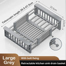 Axyaa Kitchen Sink Drain Basket: Multifunctional Storage & Washing Rack for Fruits/Vegetables