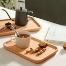 Axyaa European Oak Wood Tray: Tea Cup & Snack Storage Tray