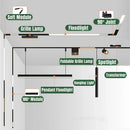 Axyaa LED Magnetic Track Light Dimmable Bluetooth Control Spot Lighting