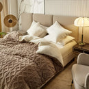 Axyaa Plush Cashmere Duvet Cover, Double-sided Fleece Comforter, Winter Warmth Blanket