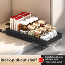Axyaa Sliding Pot Lid Holder Rack Adjustable Under Cabinet Organizer Shelf