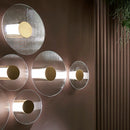 Axya Round Glass Wall Light Luxury Bedside Bedroom Wall Lamp