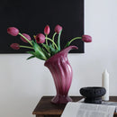 Axyaa Calla Lily Gradient Ceramic Vase: Home Decor Handicrafts & Flower Arrangement Accessories