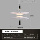 Axyaa Modern Pleated Chandelier for Restaurant & Bar Counters