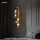 Axyaa Copper Wall Sconce 70" for Home Indoor Lighting