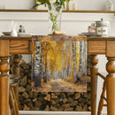 Axyaa Autumn Forest Table Runner - Home Dining Decor for Indoors & Outdoors