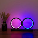 Axyaa Aluminum Double-circle Decorative Lamp for Bedroom and Living Room