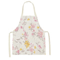 Axyaa Pink Tulip Kitchen Apron for Men and Women - Minimalist Floral Plant Design