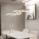 Axyaa Nordic Ring Chandelier LED Indoor Lighting for Living Room, Kitchen, and Bar