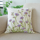 Axyaa Embroidered Floral Pillowcase 45X45 - Sofa Cushion Cover Home Decor