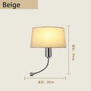Axyaa Nordic Bedside Fabric Lamp Modern American Bedroom Retro Indoor Night Lighting