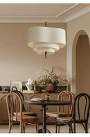 Axyaa Medieval Fabric Chandelier: Creative Pendant Light for Home Decoration, Living Room Lighting