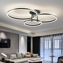 Axyaa Round Ring LED Ceiling Light Modern Minimalism Chandelier for Living Room