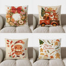 Holiday Sweet Treats Cushion Cover by Axyaa: Festive Christmas Wreath Design for Sofa, Bedroom, Car