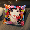 Axyaa Anime Pillow Cover by Chisato Tatumi for Sofa Room Decor and Wedding Gift