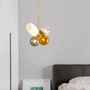 Axyaa Nordic Glass LED Pendant Lights for Kids Room and Dining Room