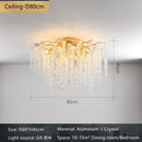 Axyaa Luxury Crystal Chandelier for Elegant Living Spaces