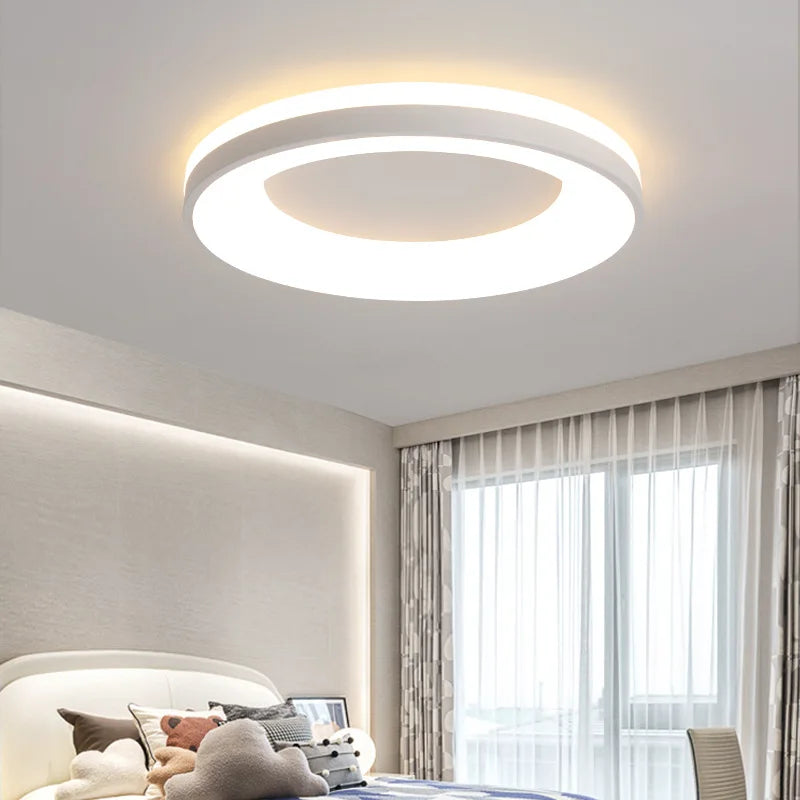 Axya LED Ceiling Light: Modern Round Chandelier Fixture for Home & Hospitality Decor