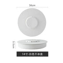 Axyaa Sashimi Plate - Japanese Solid Color Ceramic Plate for Hotel and Home