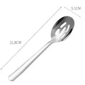 Axyaa Stainless Steel Long Handle Soup Spoon Colander Mixing Teaspoon Set
