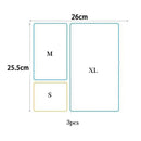 Axyaa Clear Drawer Organizers Set for Makeup, Kitchen, and Bathroom Storage