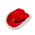 Axyaa Christmas Red Cowboy Hat with LED Lights