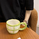 Axyaa Korean Style Ceramic Coffee Mug with Floral Heart Print