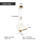 Axyaa Butterfly Chandelier: LED Acrylic Hanging Light for Parlor, Bar, Bedside.