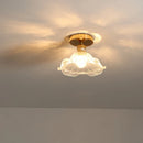 Axyaa Copper Glass LED Ceiling Light for Home Decor - Nordic Style Fixtures