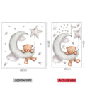 Axyaa Animal Wall Stickers: Rabbit & Bear Patterns for Kids Rooms