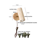 Axyaa Travertine Stone Pull Chain Sconce LED Wall Lamp