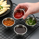 Axyaa Stainless Steel Salad Sauce Cup with Silicone Lid