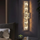 Axyaa Crystal LED Wall Sconce: Modern Luxury Home Lighting for Bedside, Foyer, Hotel Room