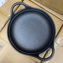 Axya Cast Iron Wok Pan Frying Pot Set | Non-Stick Pig Iron Japanese Commercial Cookware