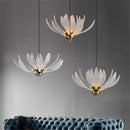 Axyaa Gold Iron Art LED Chandelier for Dining Room, Foyer, Hotel, Stairs