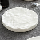 Axyaa Stone Pattern Porcelain Plate - Modern Commercial Western Dessert Plate