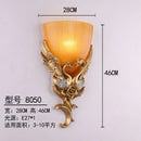 Axyaa Angel Resin Wall Lamp - Nordic Bedroom Crystal Bedside Light