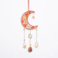 Axyaa Moon Crystal Pendant Sun Catcher Garden Car Decoration