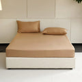 Axyaa Natural Silk Fitted Sheet - Smooth Mattress Cover - Non-Slip Bed Sheet