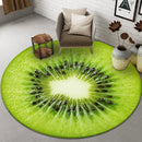 Axyaa Round Fruit Print Carpet for Home Decor