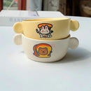 Axyaa Double Ear Cute Cartoon Bowl for Children's Dining - 4.4 inch Bowl