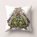 Skull Polyester Pillowcase 45X45CM Axyaa Home Decor Cushion Cover Square Sofa Decor