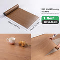 Axyaa Wood Grain Peel and Stick Flooring Tiles, Removable Sticker, 118'' X 15.7''