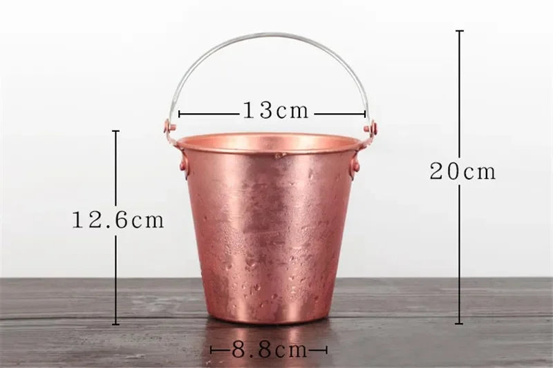Axya Stainless Steel Bar Ice Bucket with Two Handles - Club Bar Supplies