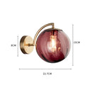 Nordic Glass Ball LED Wall Lamp for Living Room Bedroom by Axyaa