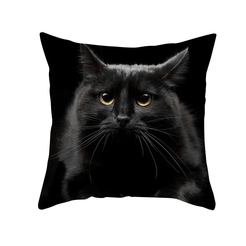 Axyaa Black Cat Pillowcases - Cute Kitty Design for Animal Lovers
