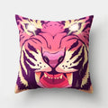Axyaa Lion Tiger Head Pillowcase for Home Decor - Soft and Stylish Animal Cushion Cover