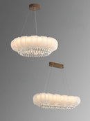 Axyaa Crystal Chandelier Pendant Light for Modern Luxury Living Room