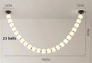 Axyaa White Ball LED Pendant Light Chandelier for Stylish Indoor Decor