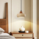 Axyaa Yellow Cave Stone Bedroom Headboard Pendant Lights